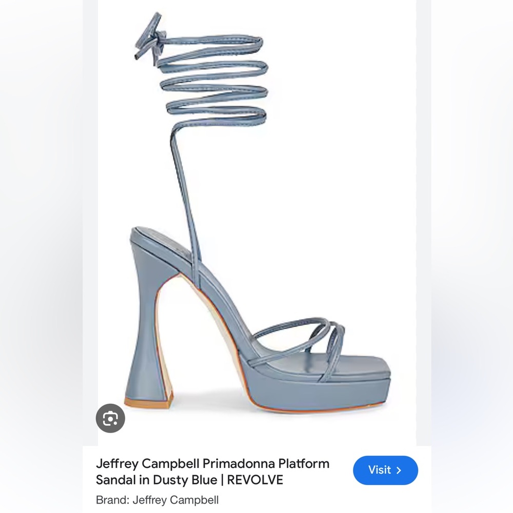 Jeffrey Campbell Primadonna platform heels dusty blue